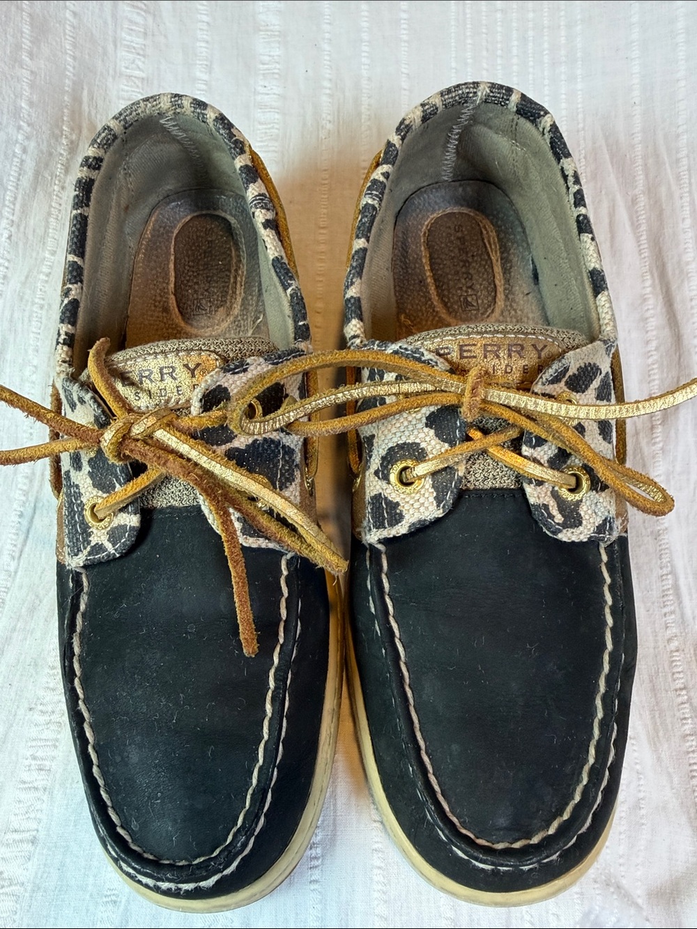 Sperry Original Bluefish 2-Eye Boat Shoes Women’s 8.5 Sailing Loafer Slip Slides